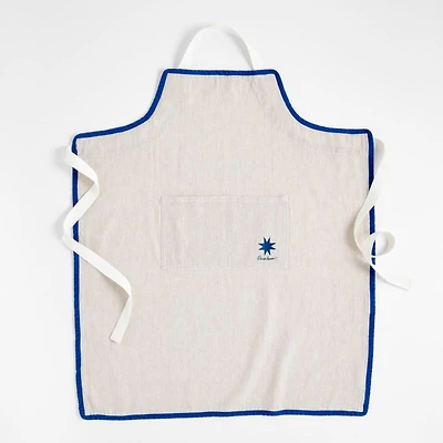 Sunburst Natural Chambray Apron with Pocket by Lucia Eames