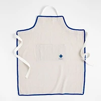 Sunburst Natural Chambray Apron with Pocket by Lucia Eames