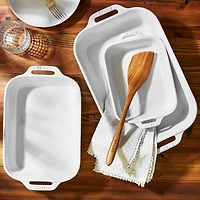 Staub ® White Rectangular Baking Dishes, Set of 3