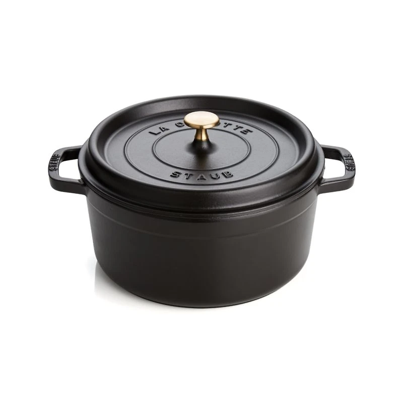 Staub ® 5.5-Qt Matte Black Cocotte
