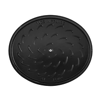 Staub 6.25-Qt. Matte Black Enameled Cast Iron Shallow Oval Dutch Oven
