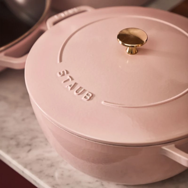 Staub ® Peony Pink Cast Iron 5-Qt. Essential French Oven