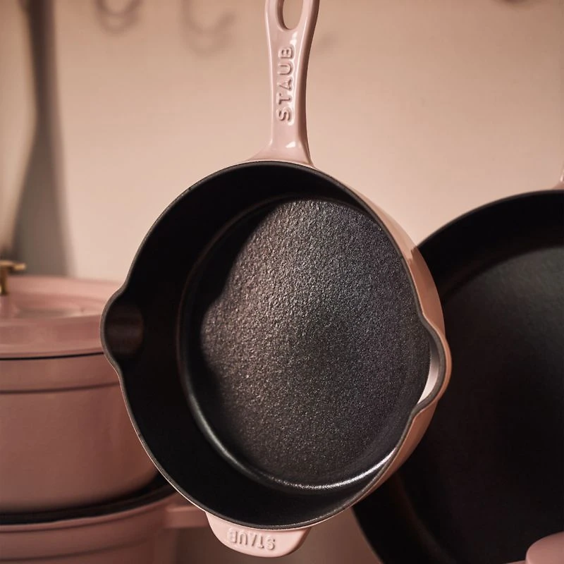 Staub ® Peony Pink Cast Iron 8.5" Traditional Deep Skillet