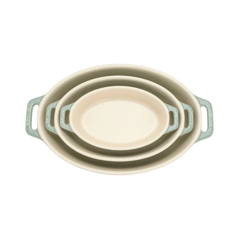 Staub ® Eucalyptus Oval Bakers, Set of 3