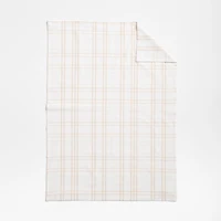 Stax Elegant Pink Yarn-Dyed Organic Cotton Toddler Duvet Cover
