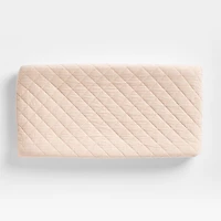 Stax Mini Grid Elegant Pink Yarn-Dyed Organic Cotton Baby Changing Pad Cover