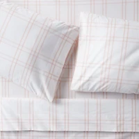 Stax Elegant Pink Yarn-Dyed Organic Cotton Kids Queen Sheet Set