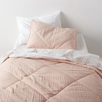 Stax Elegant Pink Yarn-Dyed Organic Cotton Kids Queen Sheet Set