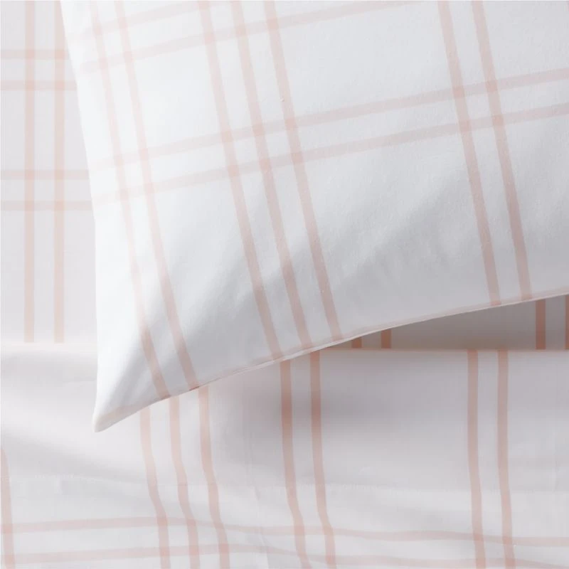 Stax Elegant Pink Yarn-Dyed Organic Cotton Kids Queen Sheet Set