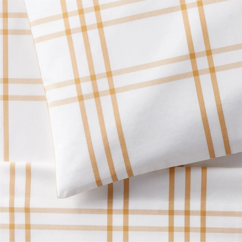 Stax Savannah Yellow Yarn-Dyed Organic Cotton Toddler Sheet Set