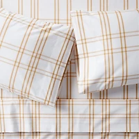 Stax Savannah Yellow Yarn-Dyed Organic Cotton Kids Twin Sheet Set