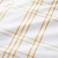 Stax Savannah Yellow Yarn-Dyed Organic Cotton Kids Twin Duvet Cover