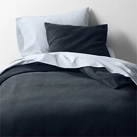 Scoop Waffle Organic Cotton Deep Indigo Standard Bed Pillow Sham