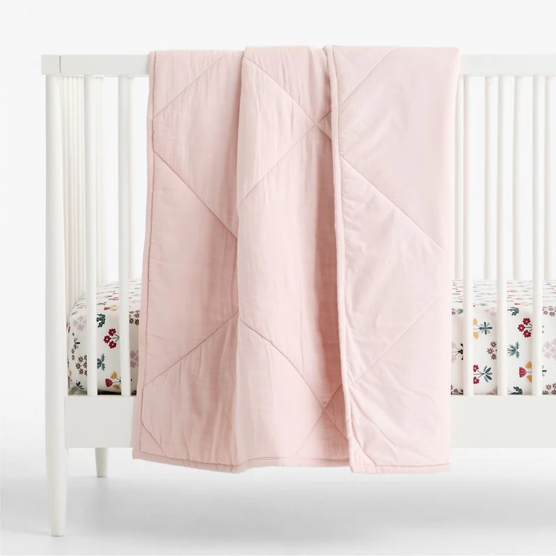 Stay Cool Nordic Bloom Organic Cotton Baby Crib Fitted Sheet