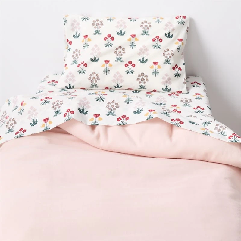 Stay Cool Nordic Bloom Organic Cotton Toddler Sheet Set