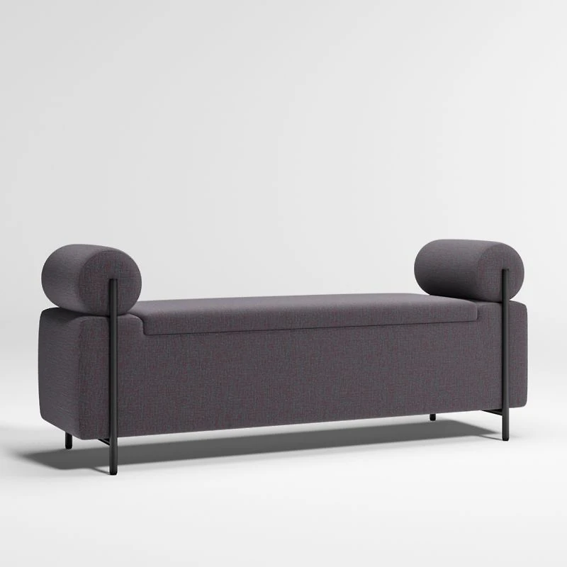 Steen Blue Storage Bench