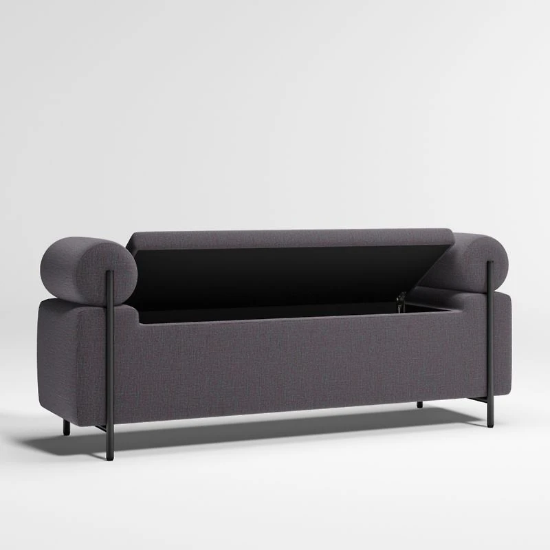 Steen Blue Storage Bench