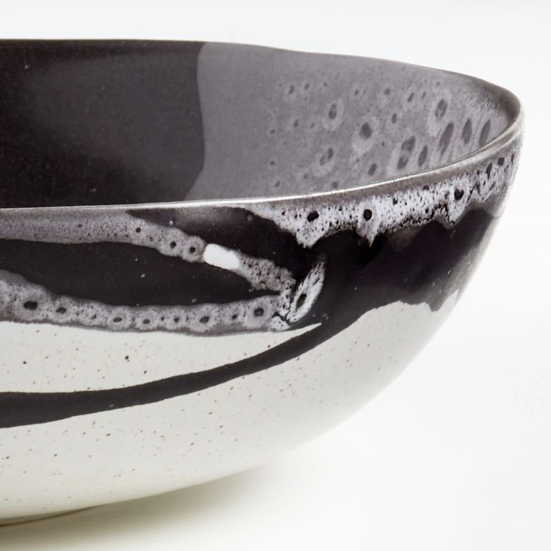 Stella Black Serving Bowl