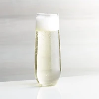 Aspen 9-Oz. Stemless Champagne Flute Glass