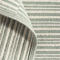 Stepped Flatweave Wool Light Green Kids Area Rug 5x8