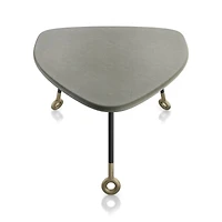 Stiles Faux Shagreen Triangle Nesting Table