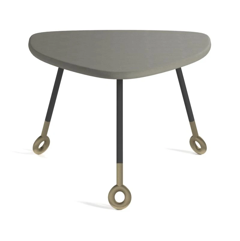 Stiles Faux Shagreen Triangle Nesting Table
