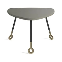 Stiles Faux Shagreen Triangle Nesting Table