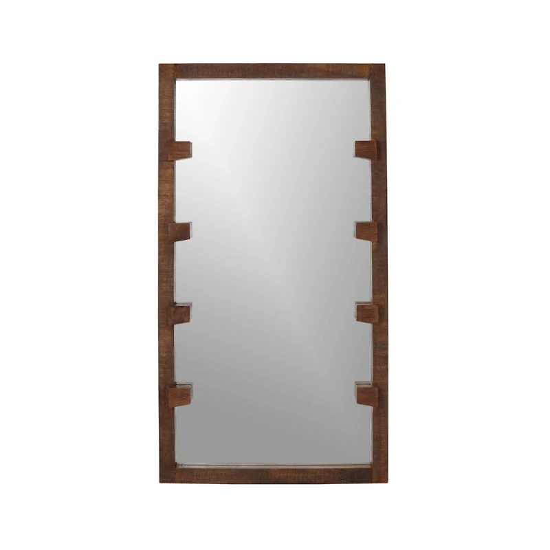 Stilt Dark Brown Wood Floor Mirror 44"x81"