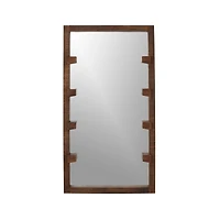 Stilt Dark Brown Wood Floor Mirror 44"x81"