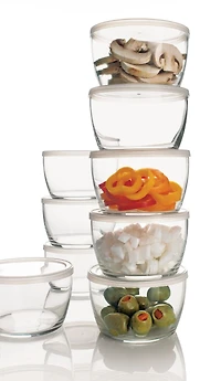 Clear Glass Bowl with Lid