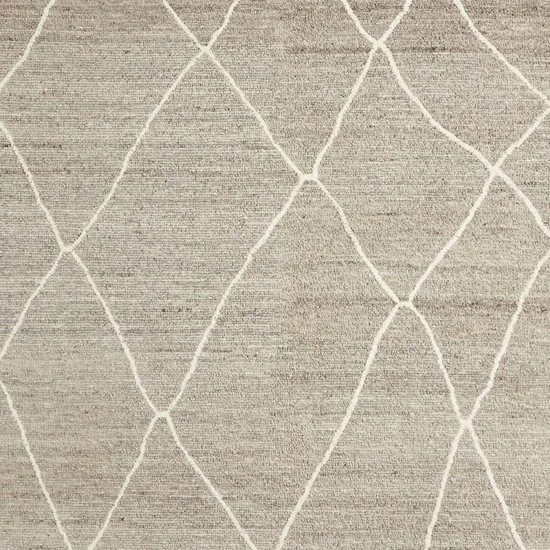 Stowe Wool Handwoven Grey Moroccan-Style Area Rug 8'x10'