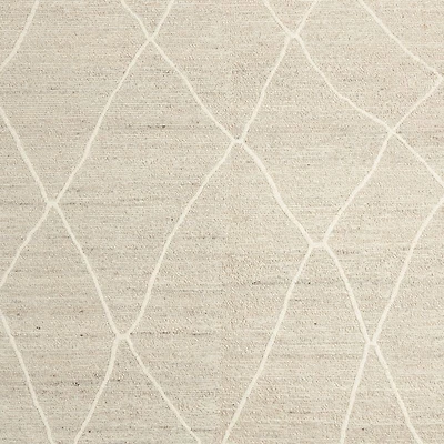 Stowe Wool Handwoven Taupe Moroccan-Style Area Rug 9'x12'