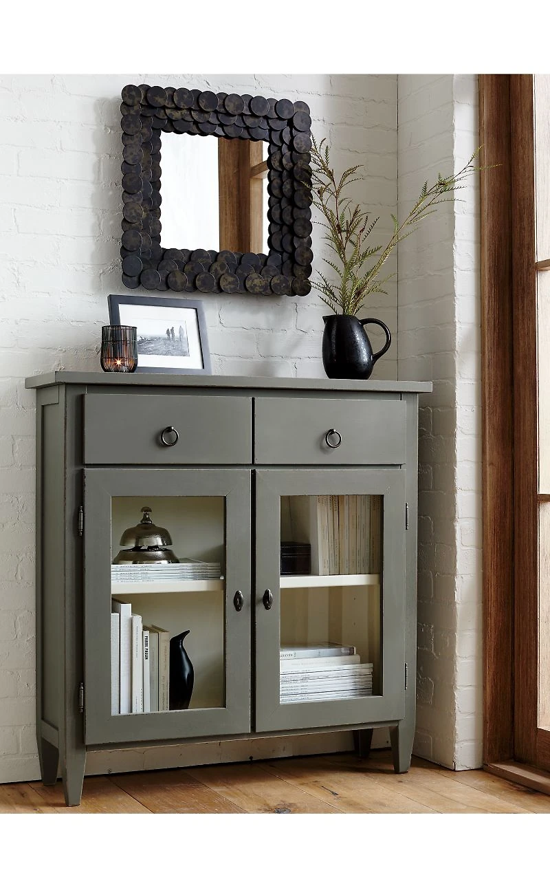 Stretto Grey Entryway Cabinet