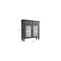 Stretto Grey Entryway Cabinet