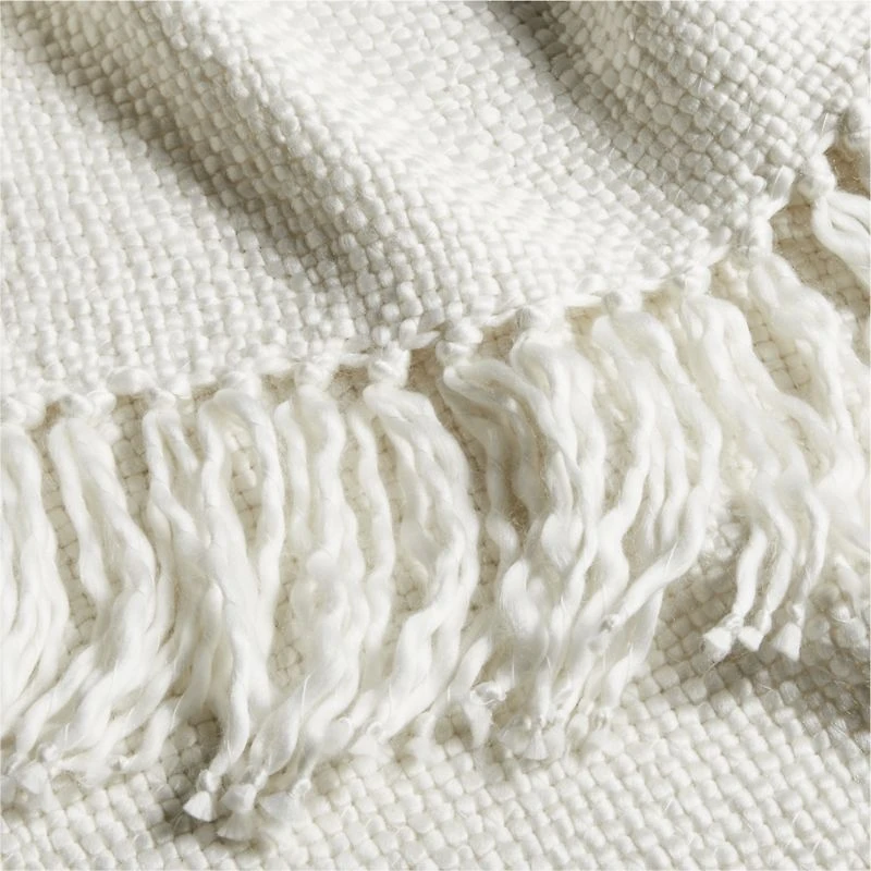 Styles 70"x55" Ivory Throw Blanket