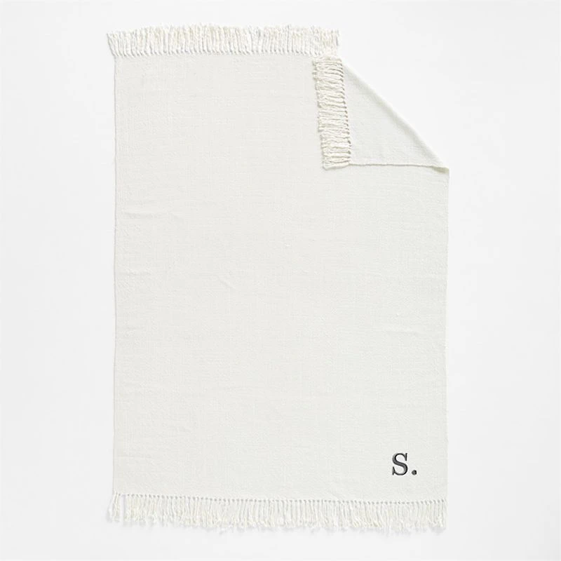 Styles 70"x55" Ivory Throw Blanket