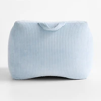 Sky Blue Velvet Corduroy Kids Lounge Chair