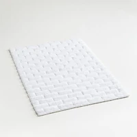 Organic Cotton White Subway Tile Bath Mat 24"x36"