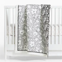 Suhavi Organic Floral Baby Crib Quilt by John Robshaw
