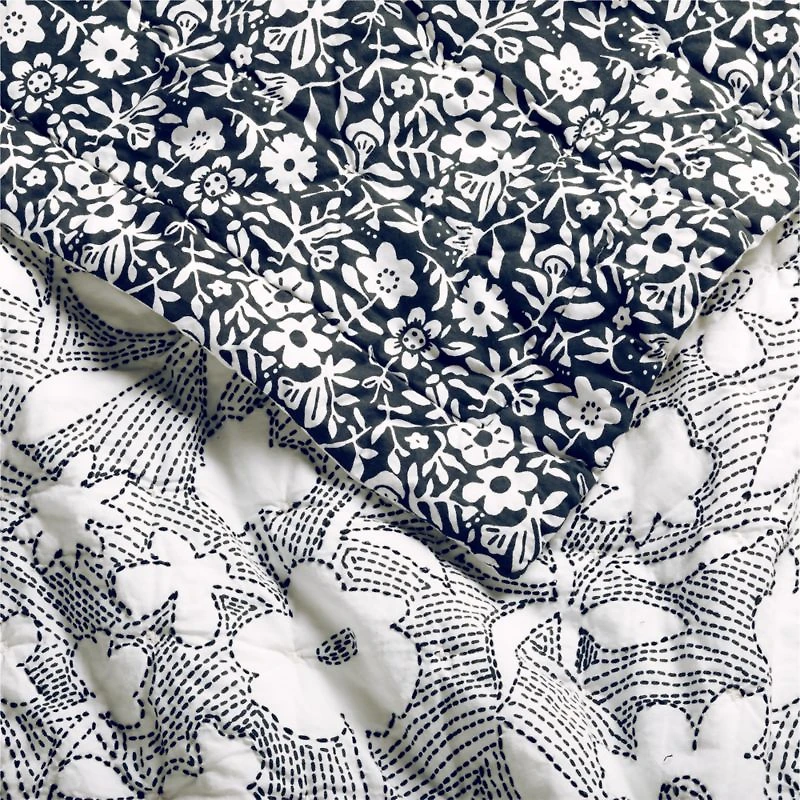 Suhavi Organic Floral Baby Crib Quilt by John Robshaw