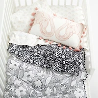 Suhavi Organic Floral Baby Crib Quilt by John Robshaw