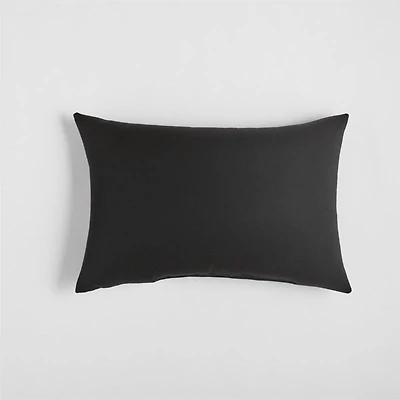 Sunbrella ® Canvas Black Outdoor 20"x13" Pillow