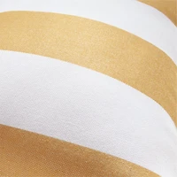 Sunbrella ® 20"x13" Cabana Wheat Yellow Stripe Outdoor Throw Pillow