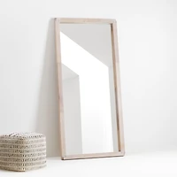Sune Whitewashed Wood Floor Mirror