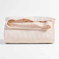 Sunwashed Shell Pink Daisy Organic Cotton Kids Twin Quilt