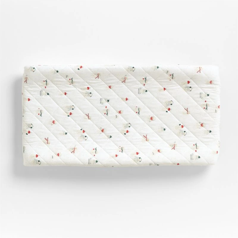 Supercozy Snow Friends Organic Cotton Flannel Baby Changing Pad Cover