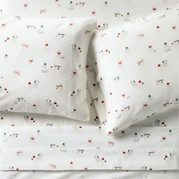 Supercozy Snow Friends Organic Cotton Flannel Kids Twin Sheet Set