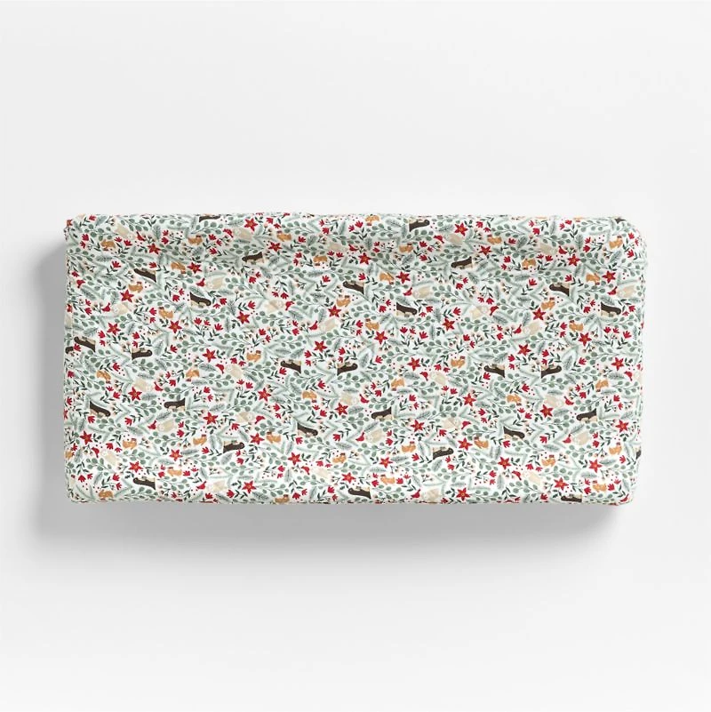 Supercozy Winter Wonderland Organic Cotton Flannel Baby Changing Pad Cover