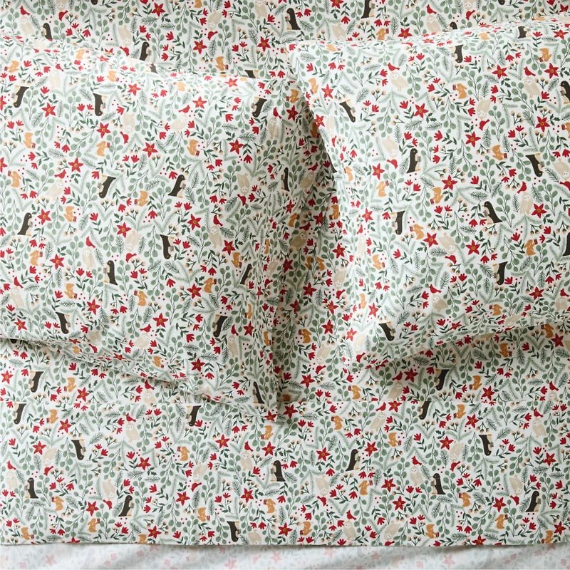 Supercozy Winter Wonderland Organic Cotton Flannel Kids Twin Sheet Set
