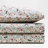 Supercozy Winter Wonderland Organic Cotton Flannel Kids Twin Sheet Set